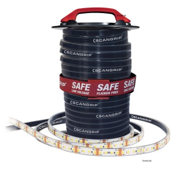 Scangrip 03.5815 Rope Light 25 m flexibles Lichtband mit 20000 Lumen