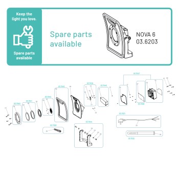 Scangrip 03.7042 Ersatzteil LED Platinensatz für Nova 6 / 6 C+R for Life