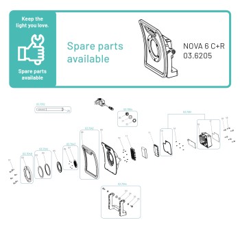 Scangrip 03.7042 Ersatzteil LED Platinensatz für Nova 6 / 6 C+R for Life