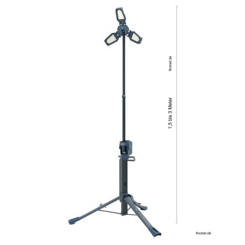 Scangrip 03.6214C TOWER 12 CONNECT LED Flutlichtstrahler mit Stativ 12000 Lumen