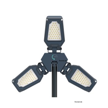 Scangrip 03.6214C TOWER 12 CONNECT LED Flutlichtstrahler mit Stativ 12000 Lumen