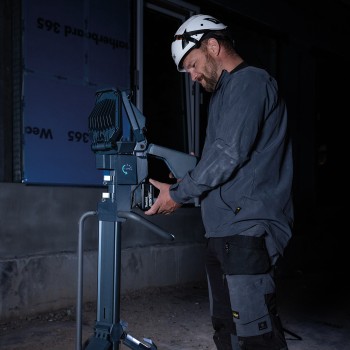 Scangrip 03.6214C TOWER 12 CONNECT LED Flutlichtstrahler mit Stativ 12000 Lumen