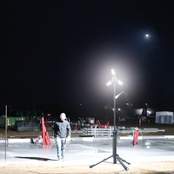 Scangrip 03.6214C TOWER 12 CONNECT LED Flutlichtstrahler mit Stativ 12000 Lumen