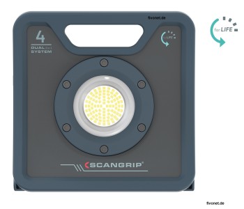 Scangrip 03.6204 NOVA 4 C+R for Life Akku-Arbeitsleuchte mit 4000 Lumen