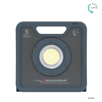 Scangrip 03.6205 NOVA 6 C+R for Life Akku-Arbeitsleuchte mit 6000 Lumen