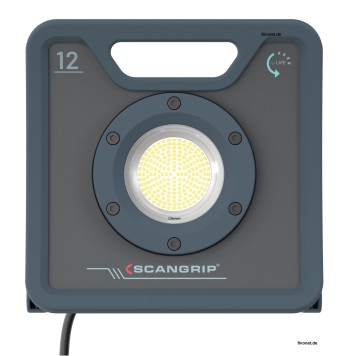 Scangrip 03.6206 NOVA 12 for Life Kabel Arbeitsleuchte mit Diffuser und Koffer