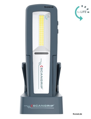 Scangrip 03.6208 UNIFORM For Life Arbeitsleuchte mit 500 Lumen 2 Ladestationen