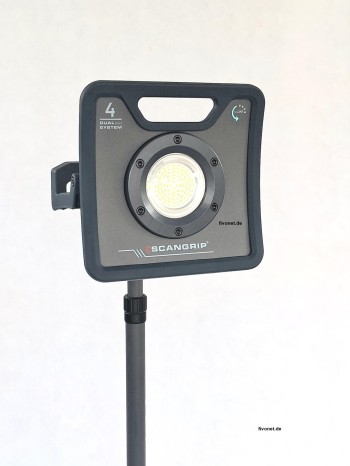 Scangrip 03.6204 NOVA 4 C+R for Life Akku-Arbeitsleuchte mit Stativ bis 2 Meter