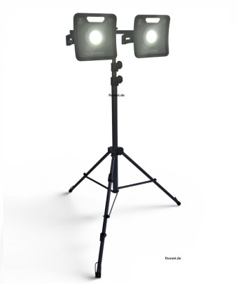 2x Scangrip 03.6205 NOVA 6 C+R Akku-Arbeitsleuchte mit Stativ 6000 Lumen