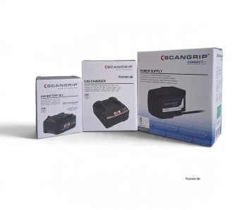 Scangrip 03.6214C TOWER 12 CONNECT 12000 Lumen LED Flutlichtstrahler mit Stativ Akku Netzteil