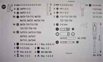 KRAFTWERK 2778 Profi Bit - Box 138-teilig Universal