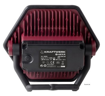 KRAFTWERK 20W COB LED Akkustrahler mit Rollstativ 32037D