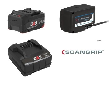 Scangrip 03.6214C TOWER 12 CONNECT 12000 Lumen LED Flutlichtstrahler mit Stativ Akku Netzteil