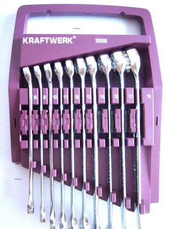 KRAFTWERK Gabel-Ringschlüssel Set 10-tlg.