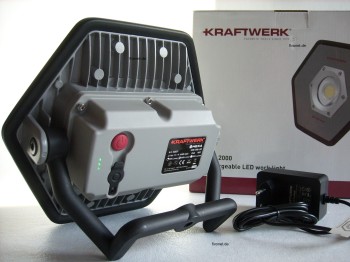 KRAFTWERK 20W COB LED Akkustrahler HEXA 32037