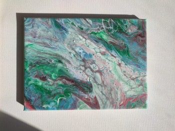 "Revolution" Leinwand, pouring, acryl-pouring, abstract, Gemälde