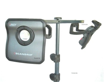 2x Scangrip 03.6000 Nova 4 SPS Arbeitsleuchte mit Rollstativ