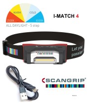 Scangrip 03.5663 I-Match 4 Kopflampe Arbeitsleuchte für Detailing Fahrzeugaufbereitung und Restauration
