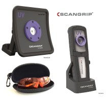 Scangrip 03.5801 UV Light NOVA UV S 03.5802 SET UV LED für UV Härtung mit Brille
