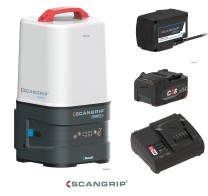 Scangrip 03.6103C AREA 10 CONNECT Arbeitsleuchte Strahler mit Akku Ladegerät und Netzteil