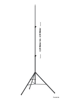 Scangrip 03.5270 Stativ 4,5 Meter für Site Light Baustrahler