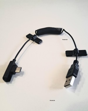 Scangrip 03.5964 USB/USB-C Ladekabel Kabel Spiralkabel für Powerbank Kopflampe