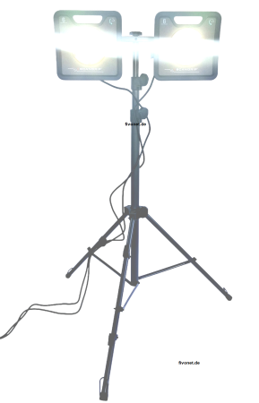 2x Scangrip 03.6203 NOVA 6 for Life Kabel Arbeitsleuchte mit Stativ 6000 Lumen