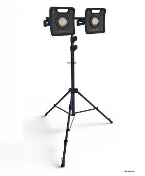 2x Scangrip 03.6205 NOVA 6 C+R Akku-Arbeitsleuchte mit Stativ 6000 Lumen