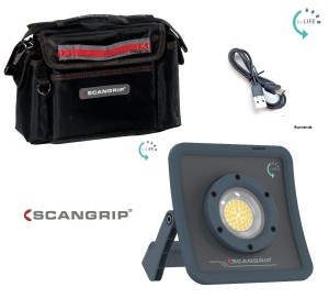 Scangrip Set bei fivonet.de NOVA R Arbeitsleuchte mit Tasche