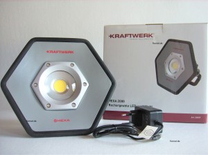KRAFTWERK 20W COB LED Akkustrahler HEXA 32037