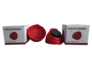 2x KRAFTWERK 2949-1 Kunststoff Magnetschale Rot