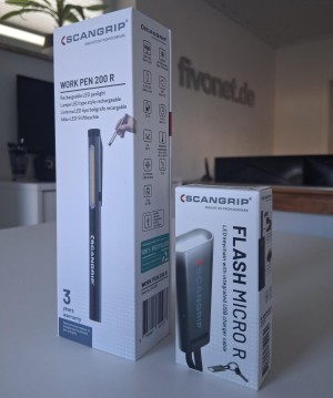 Scangrip 03.5127 Set Work Pen 200 R Akku Stiftleuchte Flash Micro