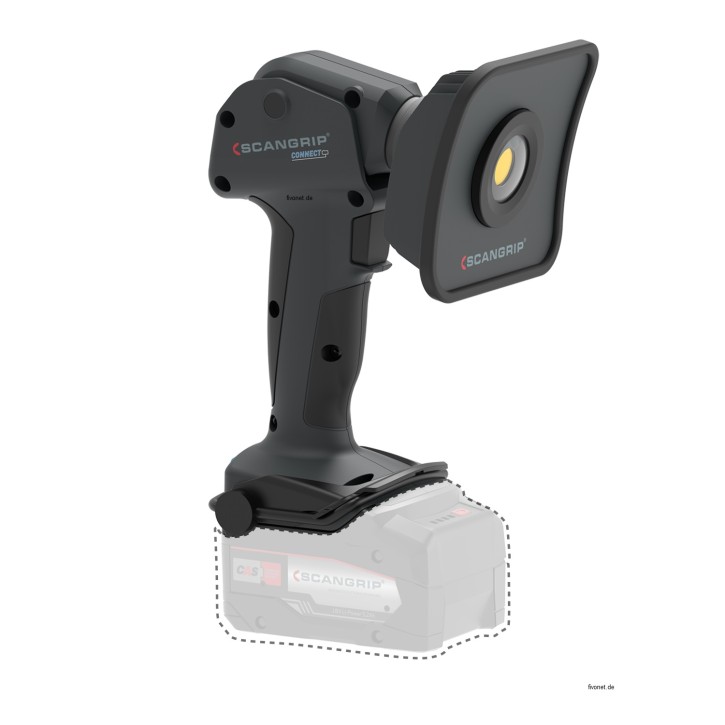 Scangrip 03.5694C MULTILIGHT FLOOD CONNECT Hand - Arbeitsleuchte mit 1500 Lumen Flutlichtkopf