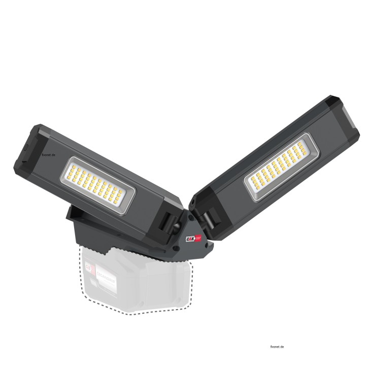 Scangrip 03.6111C DUO CONNECT Kompakter Baustrahler mit 2500 Lumen für 18V Akku