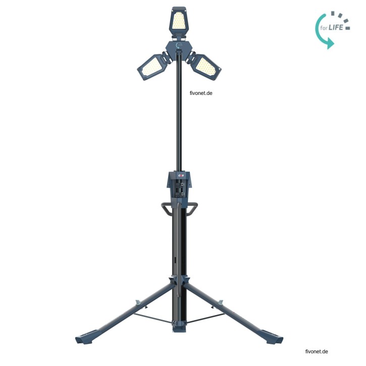Scangrip 03.6214C TOWER 12 CONNECT LED Flutlichtstrahler mit Stativ 12000 Lumen