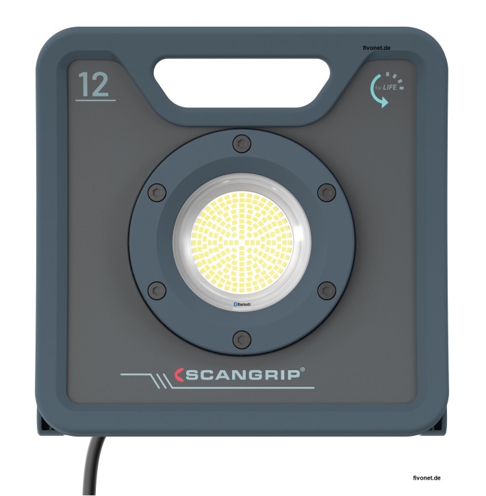 Scangrip 03.6206 NOVA 12 for Life Kabel Arbeitsleuchte mit 12000 Lumen