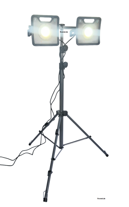 2x Scangrip 03.6202 NOVA 4 for Life Kabel Arbeitsleuchte mit Stativ 8000 Lumen