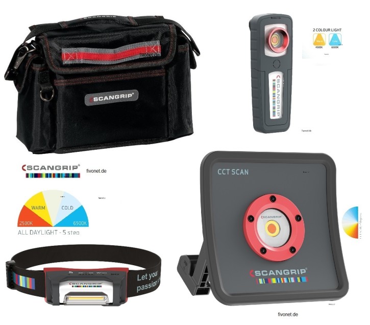 Scangrip 49.0220 Essential Kit Fahrzeug Aufbereitung Multimatch R CCT Restaurierung