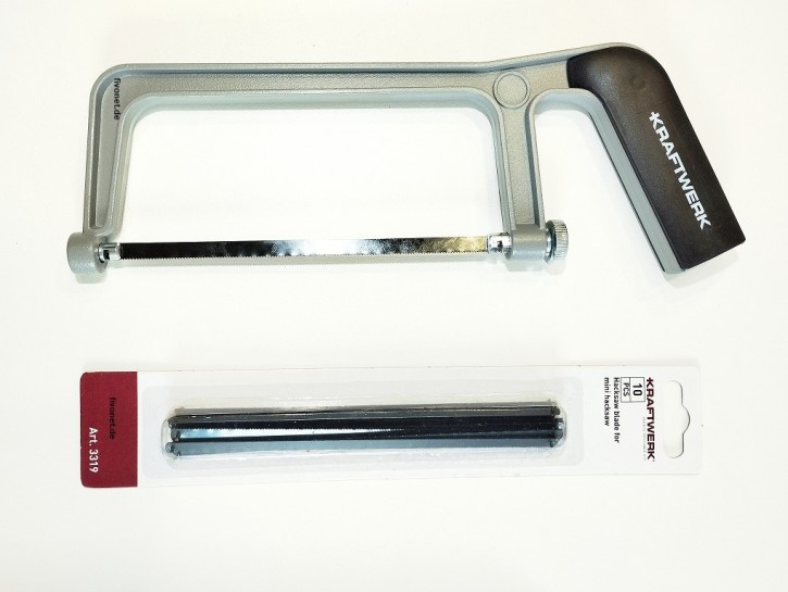 KRAFTWERK 3309 Mini Metallsäge Set 10x Sägeblatt 150mm