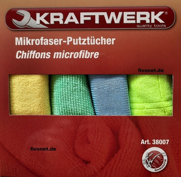 Kraftwerk Mikrofaser Putztücher Set 4 Stk