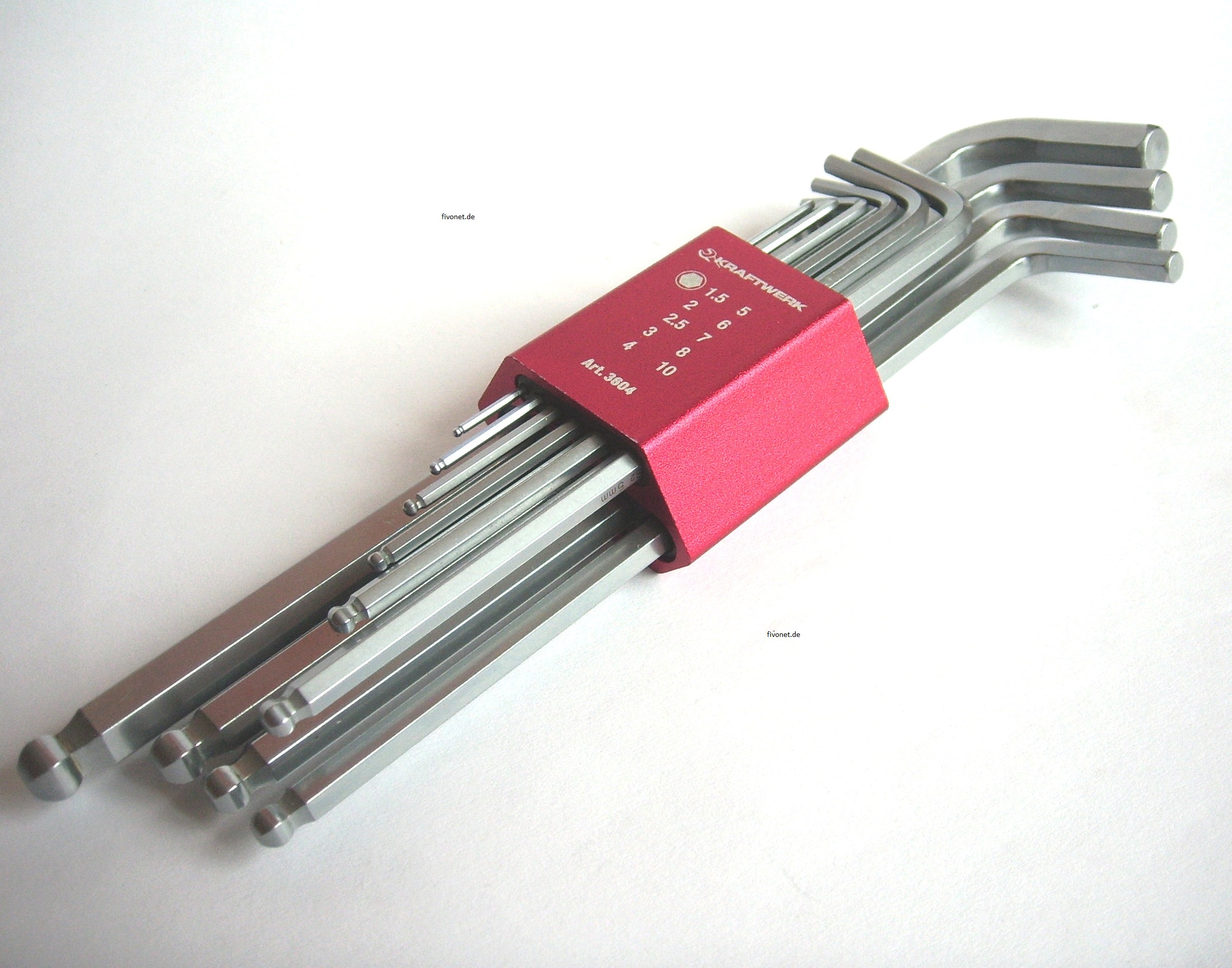 Powerbuilt SAE Sechskantschlüssel-Set – Mit Kugelkopf & Langem Arm, 9-teilig (Blau)
