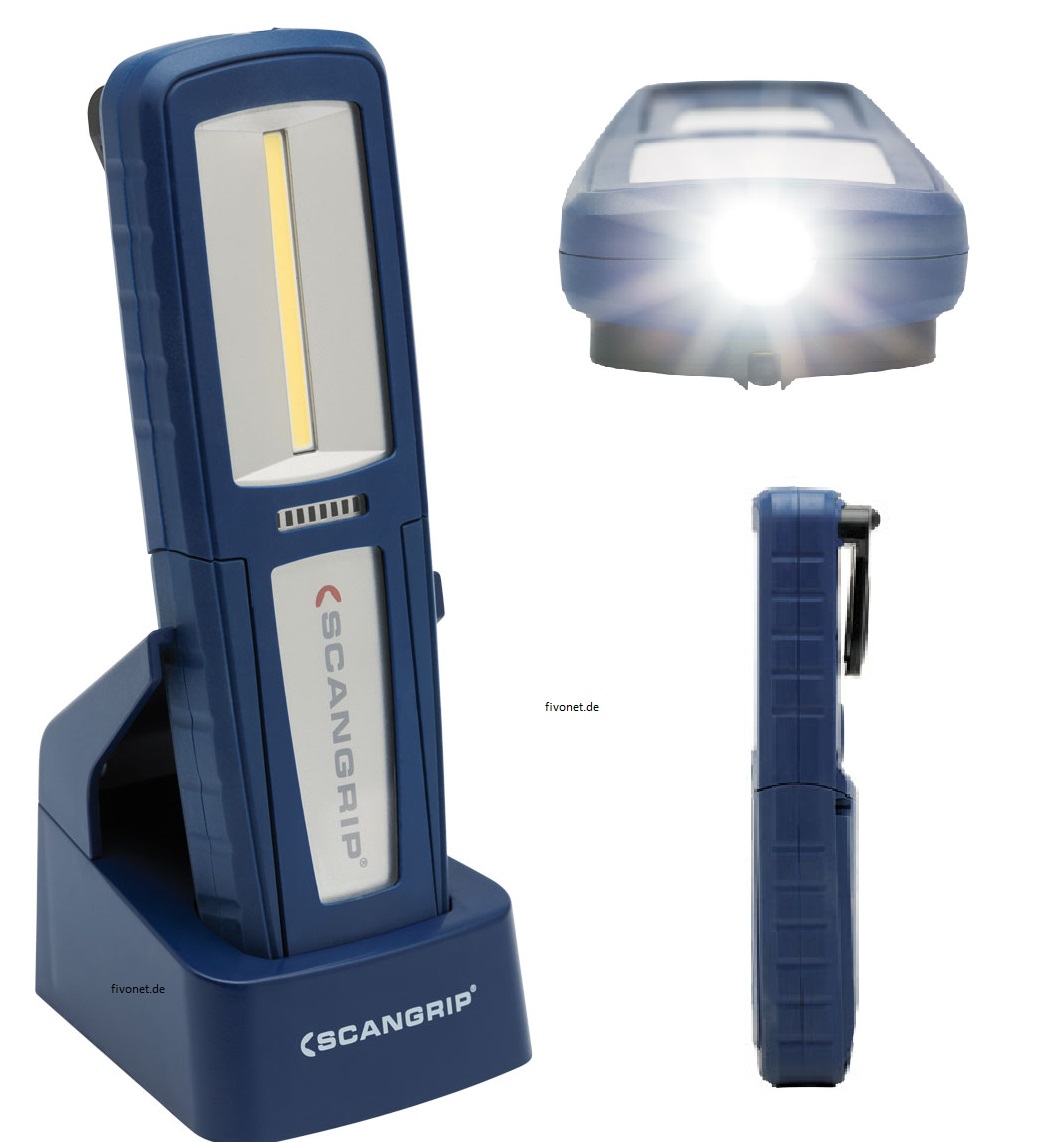 SCANGRIP UNIFORM 03.5407 LED Werkstattlampe Arbeitslampe Handlampe Taschenlampe 