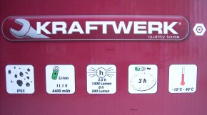 KRAFTWERK 20W High CRI COB LED Akkustrahler 32030 HEXA